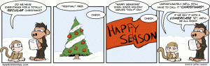 Secular Christmas Illustration by apenotmonkey.com