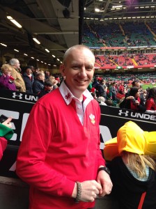 Wearing my Welsh colours